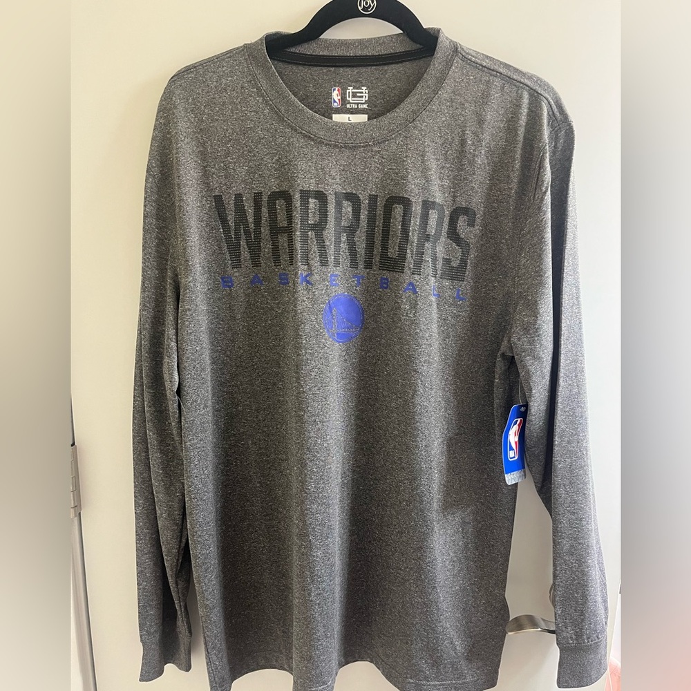 Golden State Warriors Long Sleeve Breathable T Shirt. NWT.